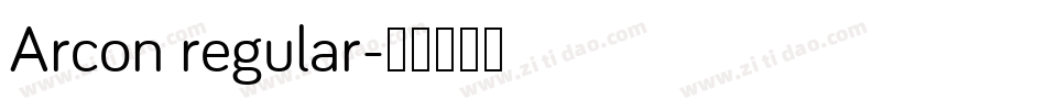 Arcon regular字体转换